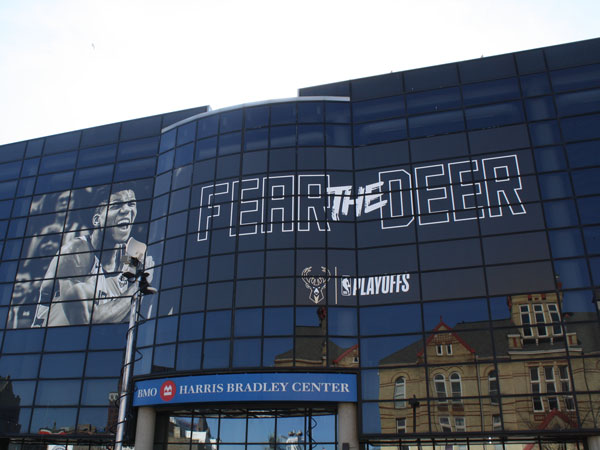 Milwaukee Bucks Fear The Deer Sports Window Graphics