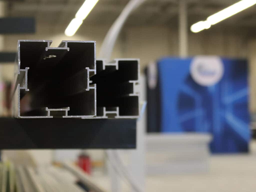 an extrusion with a SEG display in the background